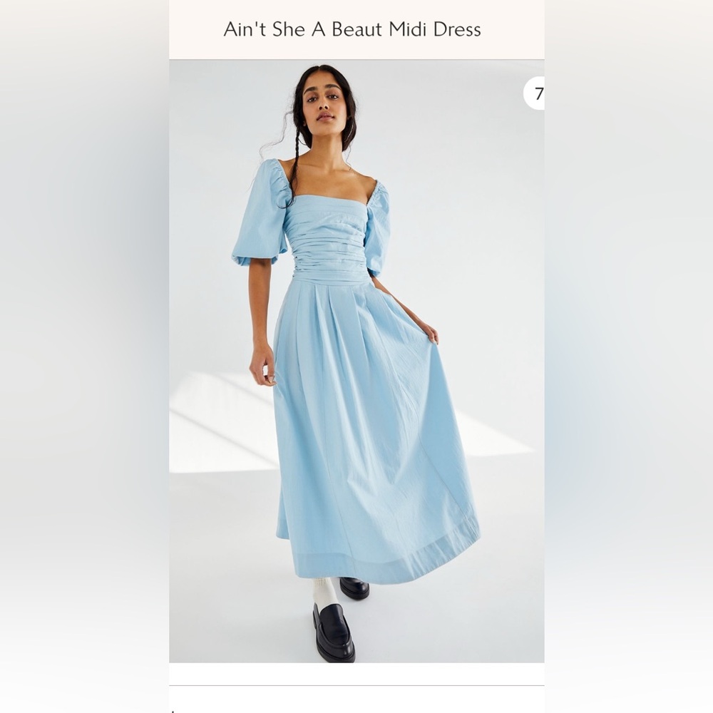 Free People Ain't She A Beaut Midi Dress